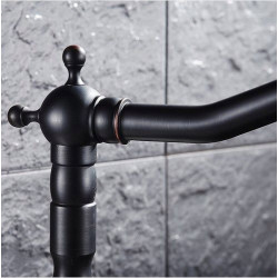 Rea Bateria Umywalkowa Wysoka Bona czarna przecierana