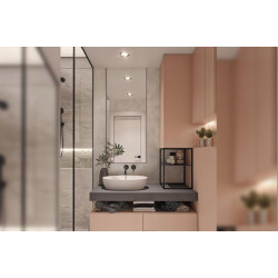 Rea Bateria Umywalkowa Podtynkowa Lungo czarna