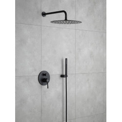 Rea zestaw natryskowy podtynkowy bez wylewki Lungo czarny