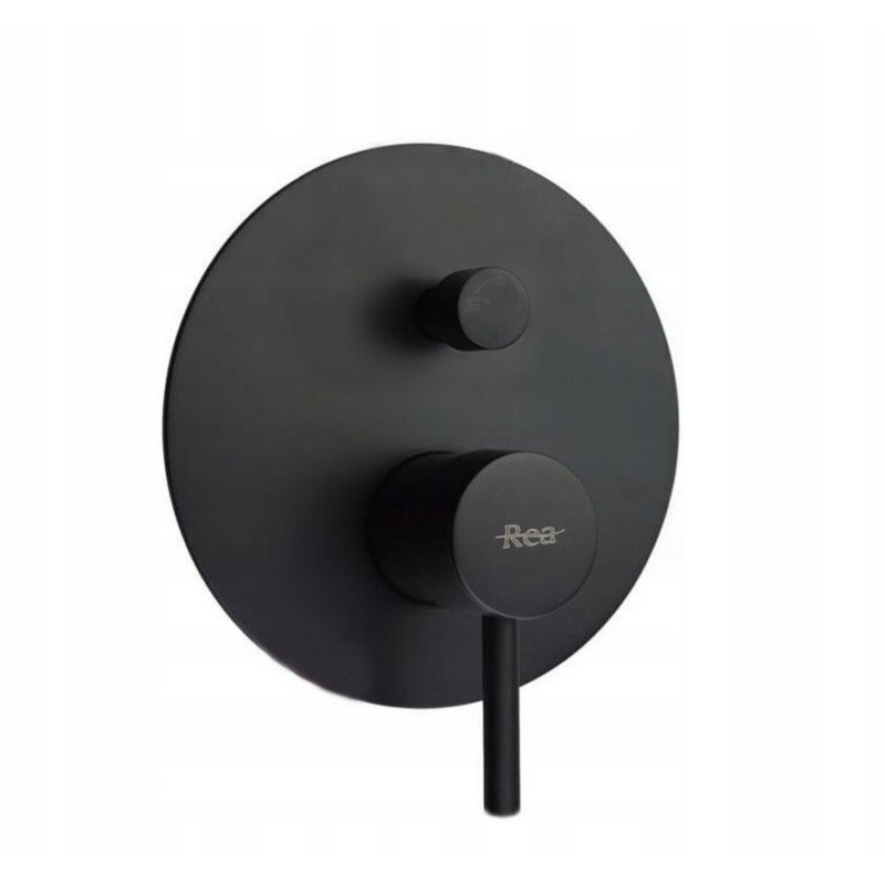Rea zestaw natryskowy podtynkowy bez wylewki Lungo czarny