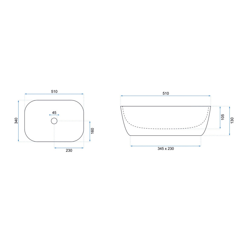 Rea umywalka nablatowa Claudia