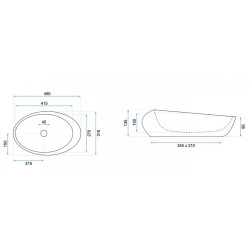 Rea umywalka nablatowa Roxy A Stone D. Grey