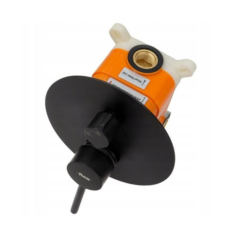 Rea Zestaw Wannowy Podtynkowy Lungo czarna