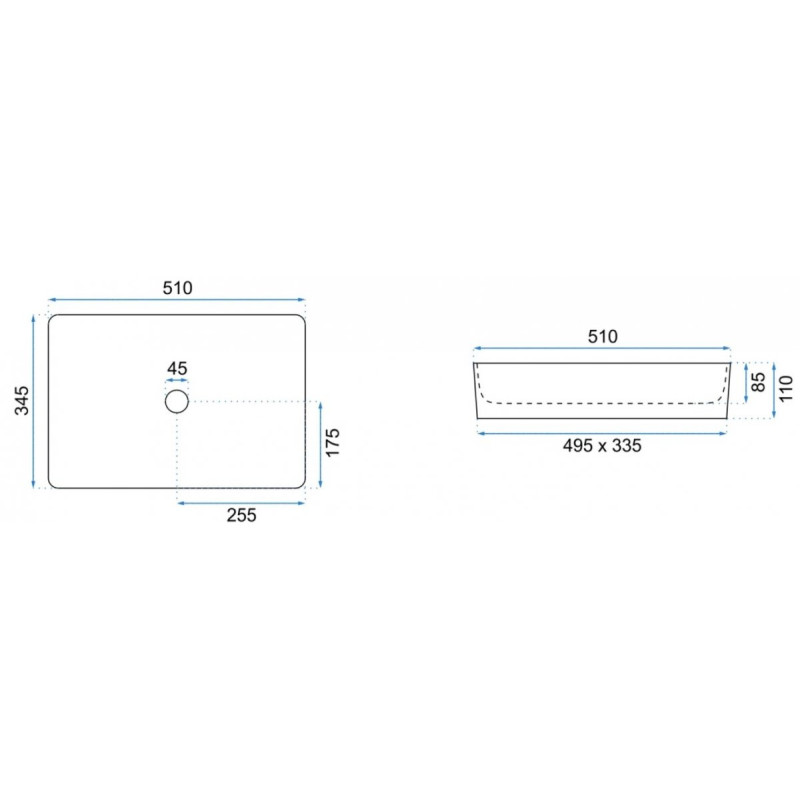 Rea umywalka nablatowa Avia