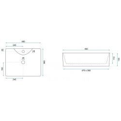 Rea umywalka nablatowa Kelly