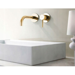 Rea Bateria Umywalkowa Podtynkowa Lungo złota