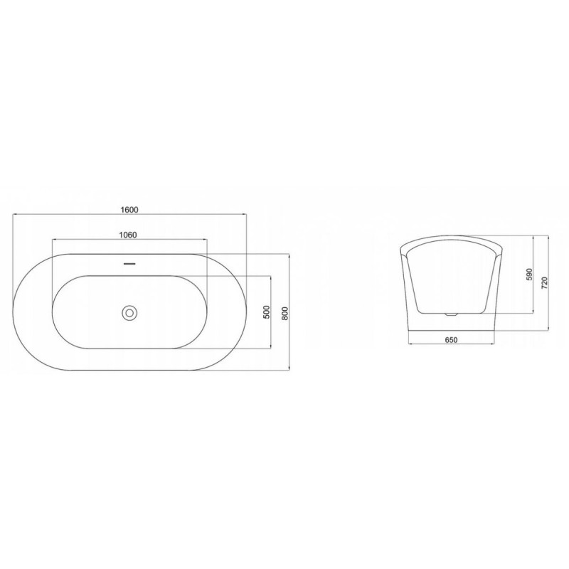 Rea wanna wolnostojąca 160 Ferrano