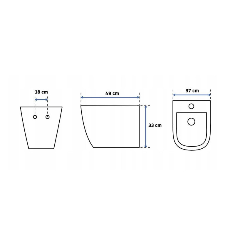 Rea misa wisząca wc bezrantowa Carlo Mini Rimless Flat