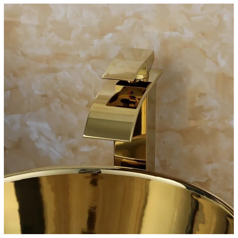 Rea umywalka nablatowa Sofia gold