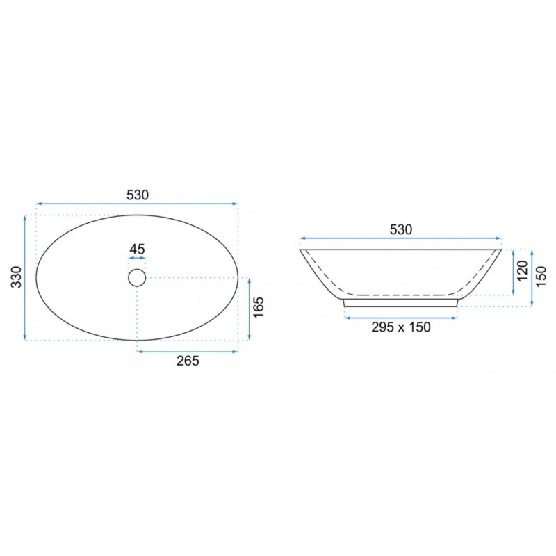Rea umywalka nablatowa Pamela