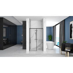 Rea drzwi prysznicowe transparent 90x195 Solar black