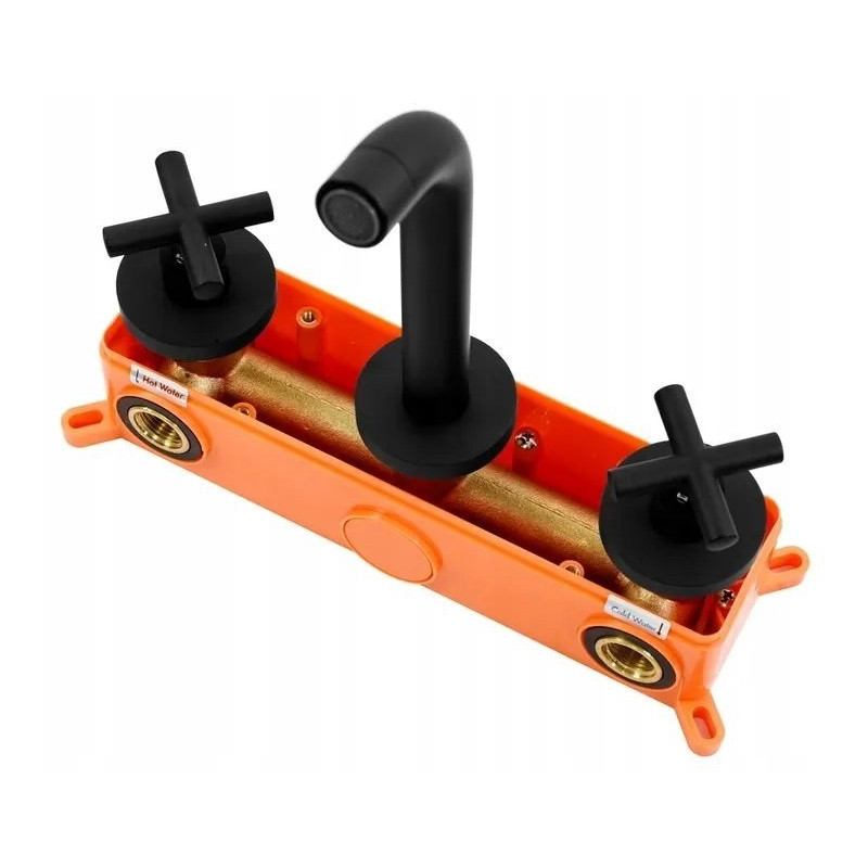 Rea Bateria Umywalkowa Podtynkowa Exit czarna