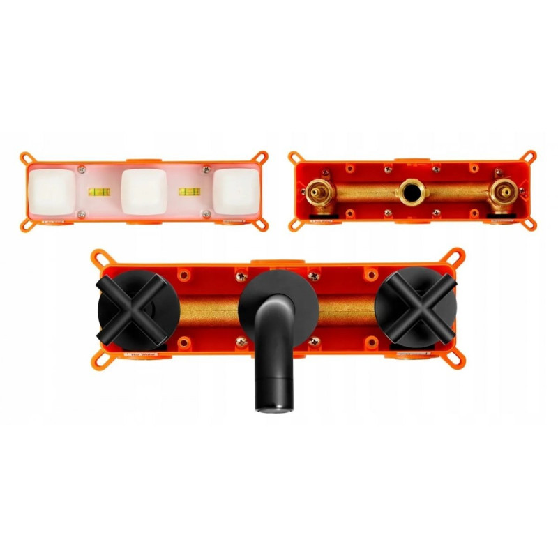 Rea Bateria Umywalkowa Podtynkowa Exit czarna