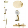 Rea zestaw natryskowy z termostatem Vincent złoty