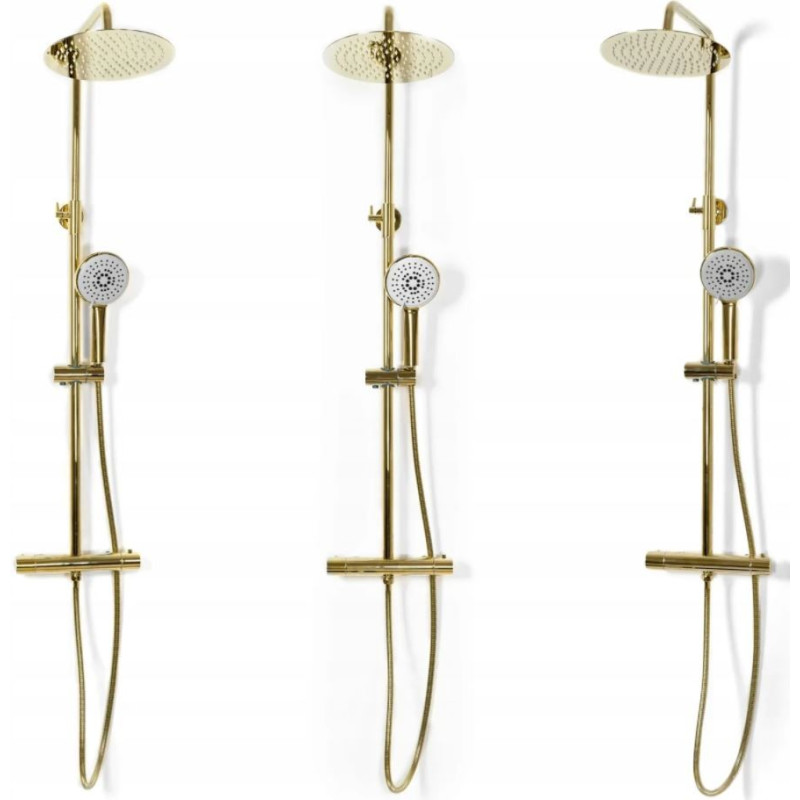 Rea zestaw natryskowy z termostatem Vincent złoty