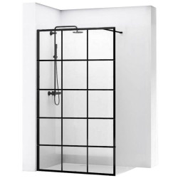 Loftowa Ścianka Szklana Bler-1 100 cm Czarna - Styl i Elegancja, Kod REA-K7955