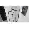 Rea drzwi prysznicowe 120x195 Rapid Swing black