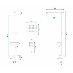 Rea zestaw natryskowy Jack złoty