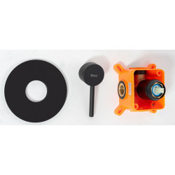 Rea zestaw natryskowy podtynkowy bez wylewki Lugano czarny