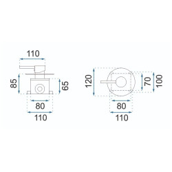 Rea zestaw natryskowy podtynkowy bez wylewki Lugano czarny