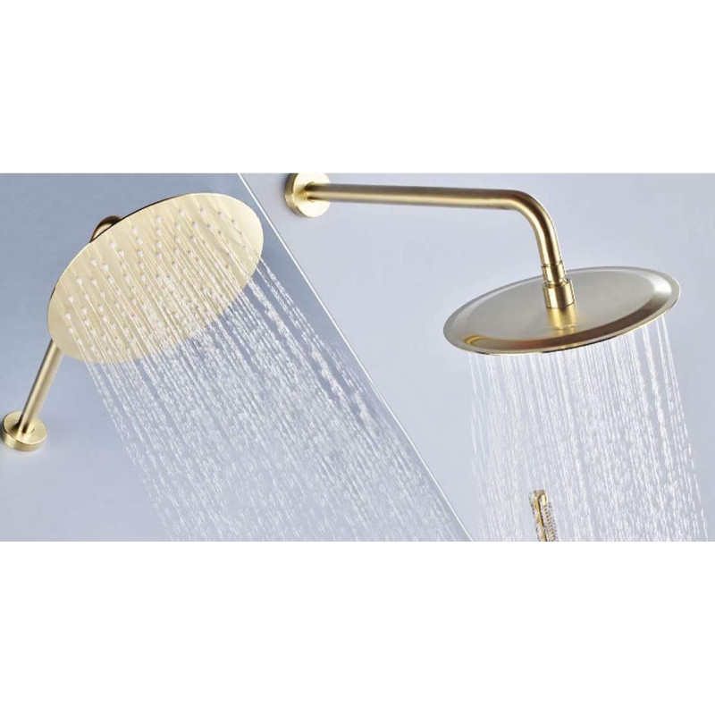 Rea zestaw natryskowy podtynkowy bez wylewki Lungo złoty