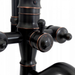 Rea zestaw natryskowy Vintage czarny Przecierany