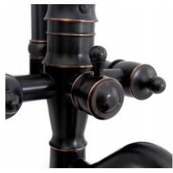 Rea zestaw natryskowy Vintage czarny Przecierany