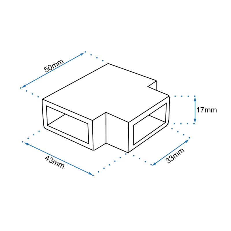 Rea łącznik do ścianek kabiny prysznicowej Bler