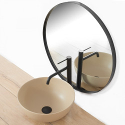 Rea bateria umywalkowa wysoka Lugano Czarna