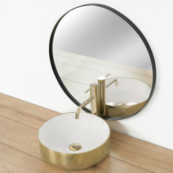 Rea umywalka nablatowa Sami gold/white
