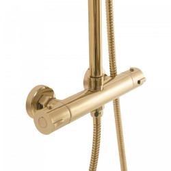 Rea zestaw natryskowy z termostatem Bliss złoty