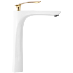 Rea Bateria Umywalkowa Wysoka Orbit biała/złota