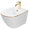 Rea bidet wiszący Carlo Mini gold Edge