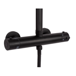 Rea zestaw natryskowy z termostatem Tom czarny