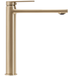 Rea Bateria Umywalkowa Wysoka Verso złota szczotkowana