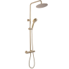 Rea zestaw natryskowy z termostatem Vincent złoty szczotkowany