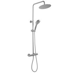 Rea zestaw natryskowy z termostatem Vincent Nikiel szczotkowany