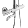 Rea zestaw natryskowo-wannowy z termostatem Lungo chrom
