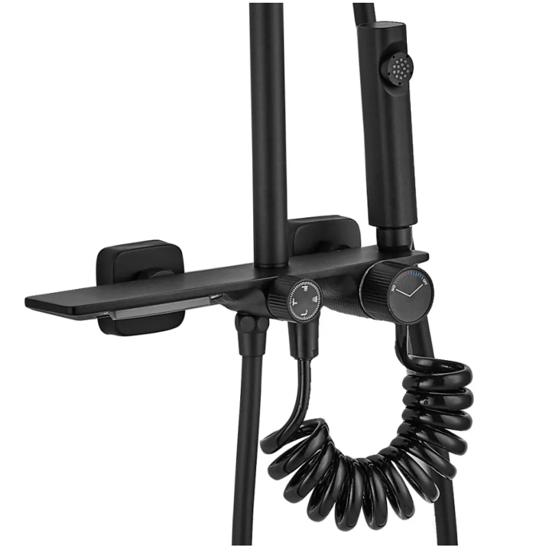 Rea zestaw natryskowy Helix czarny