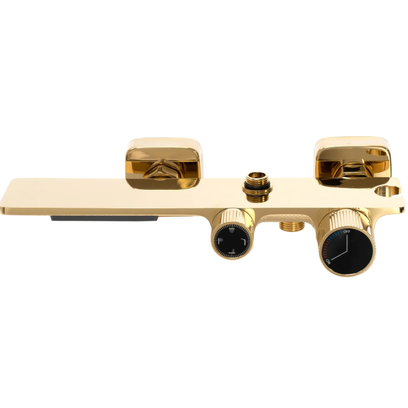 Rea zestaw natryskowy Helix złoty