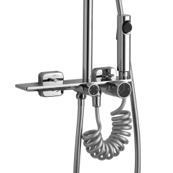 Rea zestaw natryskowy Helix chrom