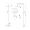 Rea zestaw natryskowy z termostatem Rob nikiel szczotkowany