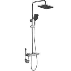 Rea zestaw natryskowy z termostatem Rob nikiel szczotkowany
