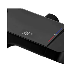 Rea zestaw natryskowy z termostatem Rob czarny