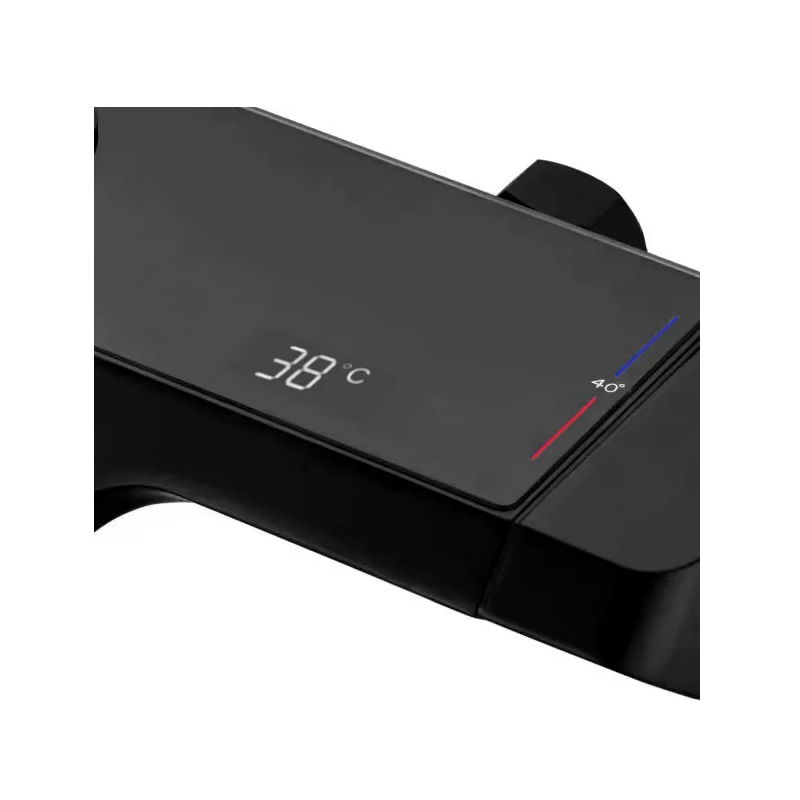 Rea zestaw natryskowy z termostatem Rob czarny