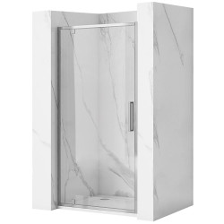 Rea drzwi prysznicowe 90x195 Rapid Swing chrom