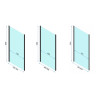 Rea drzwi prysznicowe 90x195 Rapid Swing chrom