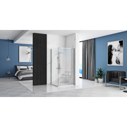 Rea drzwi prysznicowe 100x195 Rapid Swing chrom