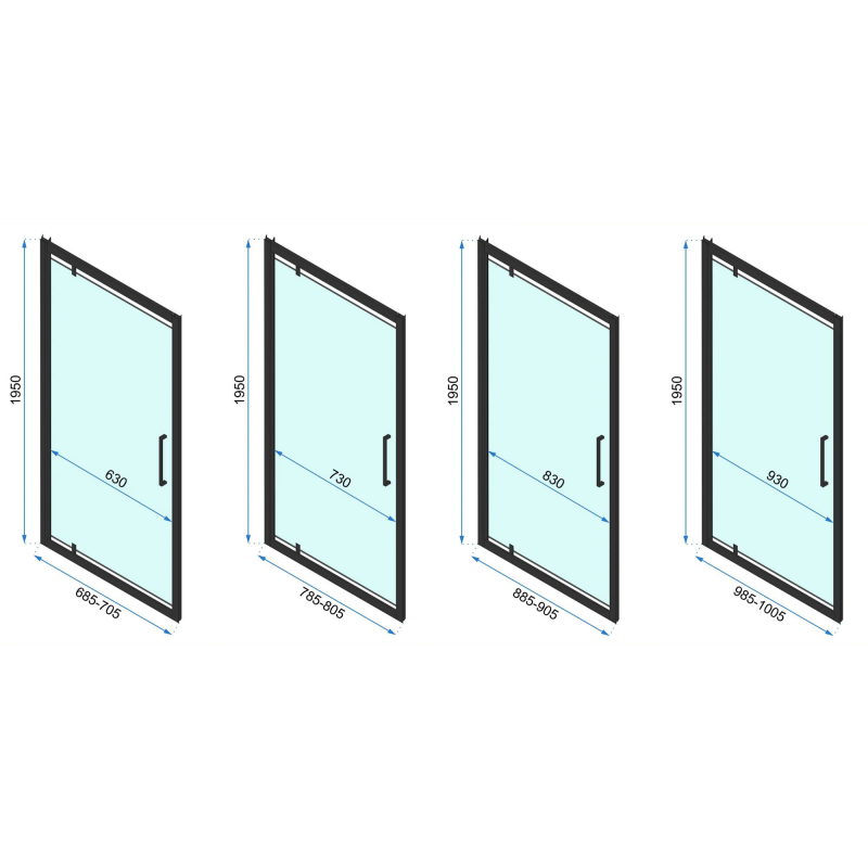 Luksusowy Parawan Rapid Gold Elegance 90 cm