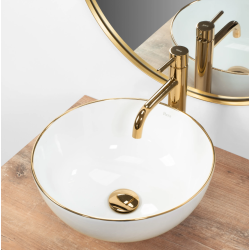 Rea umywalka nablatowa Stella gold Edge
